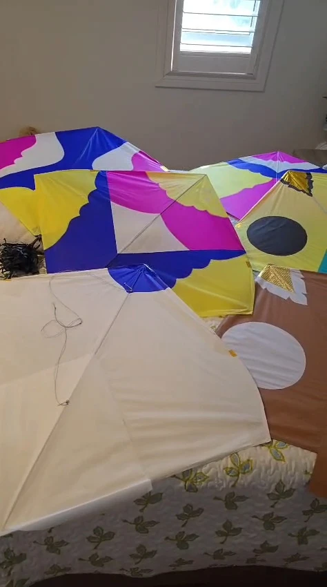 Assorted Kites with String Spool Pakistan 1.5  tawa