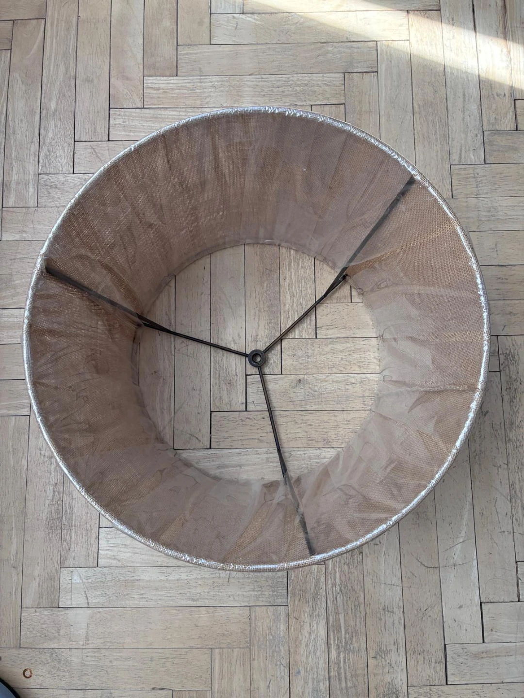 Pottery Barn Tapered Drum Burlap Lampshade - Large - photo 4