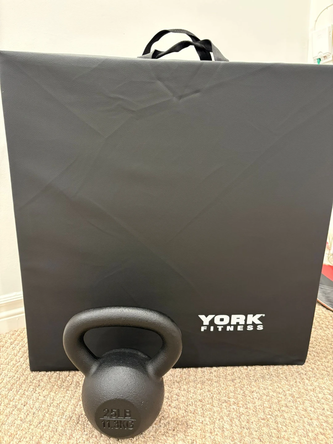 York Fitness Exercise Mat and 25lb Kettlebell - photo 3
