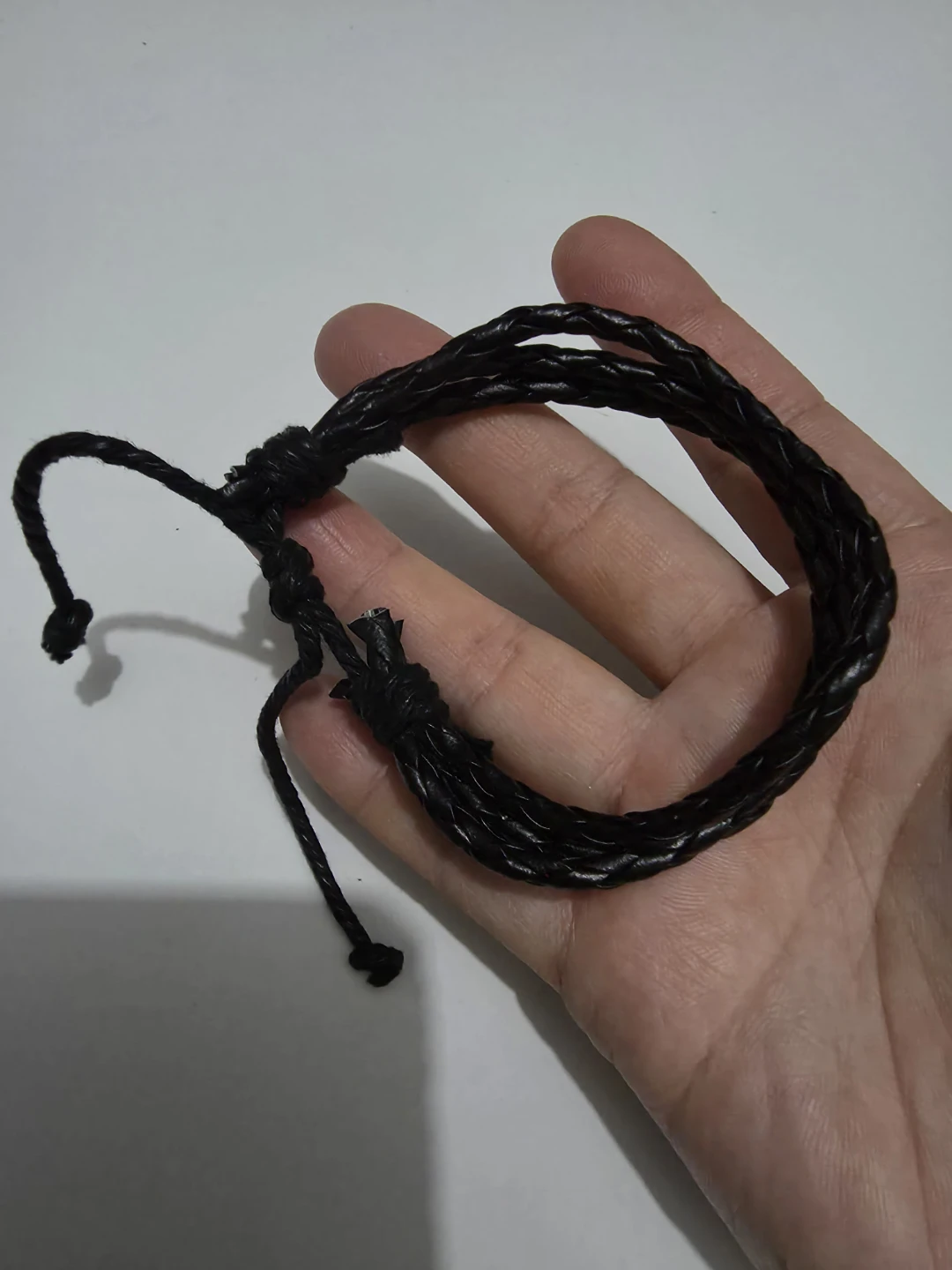 Black Braided Cord Bracelet (3 Cords) ⚽️ - photo 2
