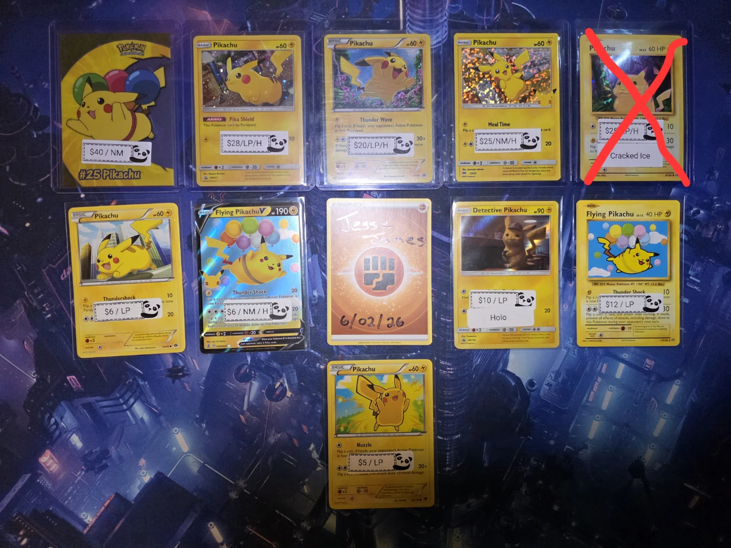Pokemon Pikachu Trading Cards