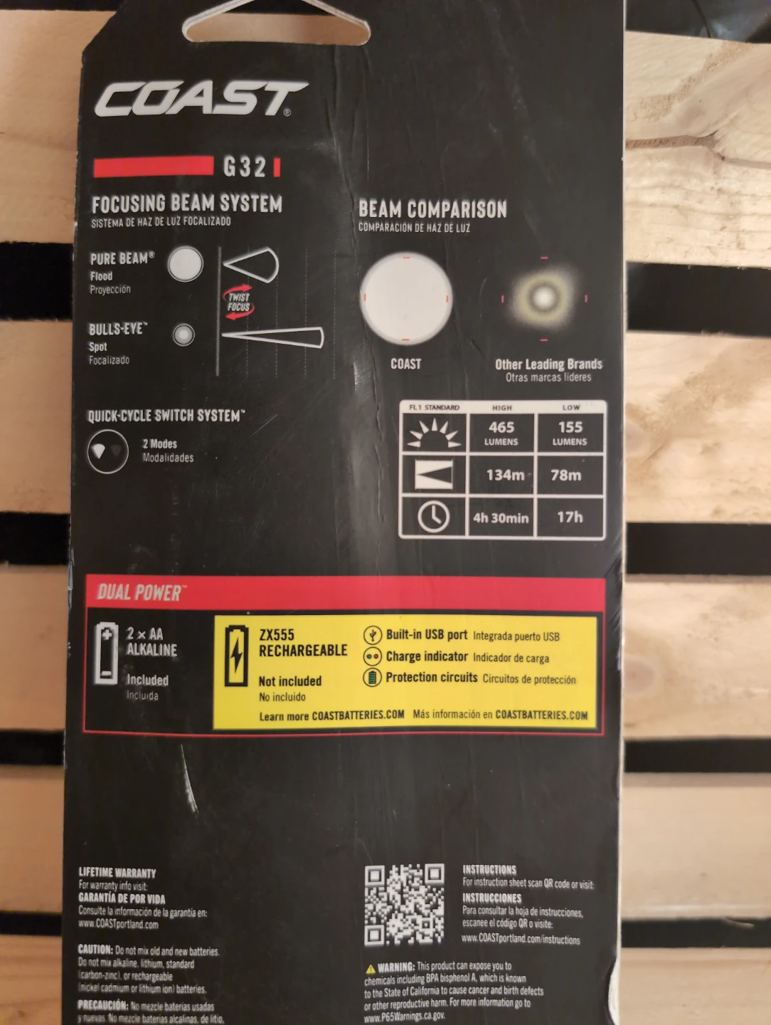 BRAND NEW UNOPENED ITEM! Coast G32 Dual Power LED Flashlight - photo 4