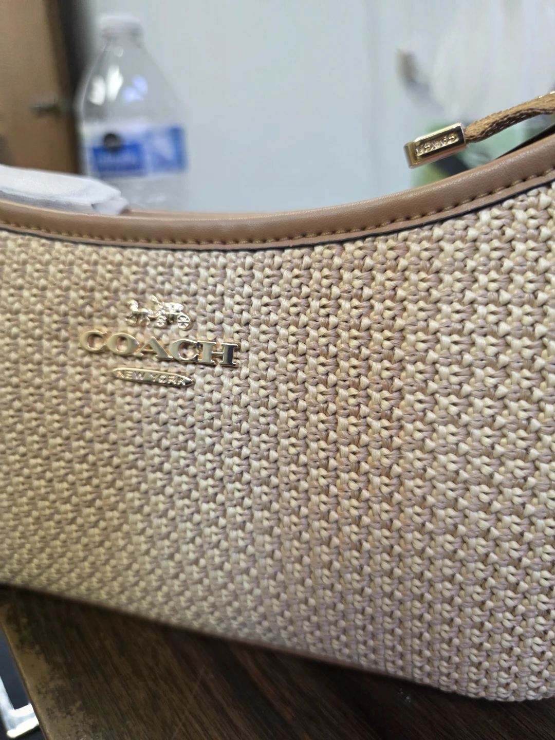 Coach New York Straw Shoulder Bag - photo 3