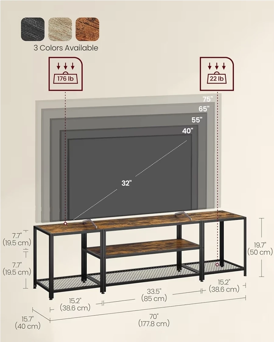 Furniture Set. TV Stand, Bar Cart, And Table w charger - photo 3