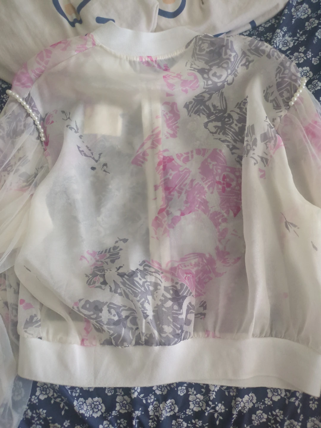 Dolce Vita Floral Sheer Bomber Jacket - photo 2