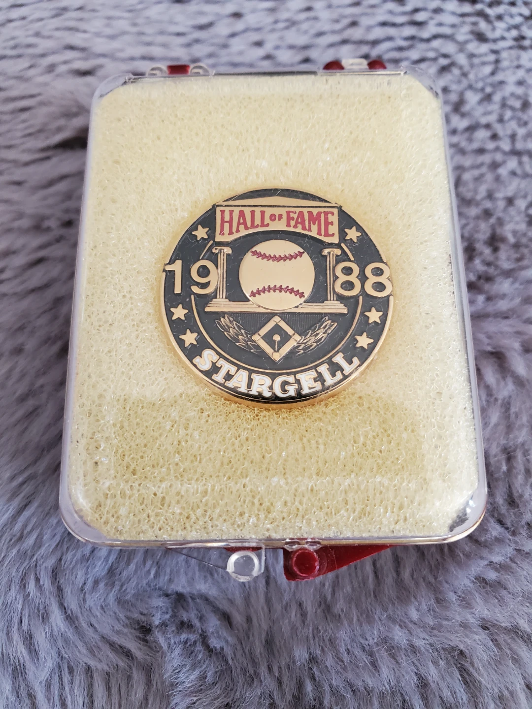 1988 Baseball Hall of Fame Press Pin ⚽️ - photo 2