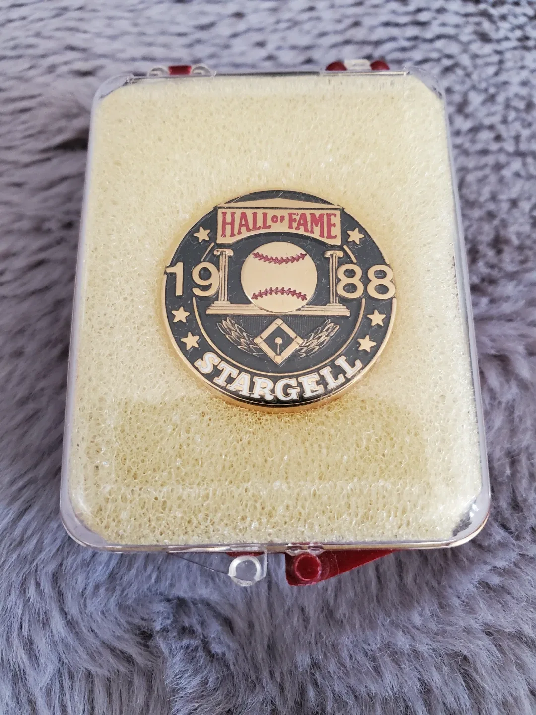 1988 Baseball Hall of Fame Press Pin ⚽️ - photo 2