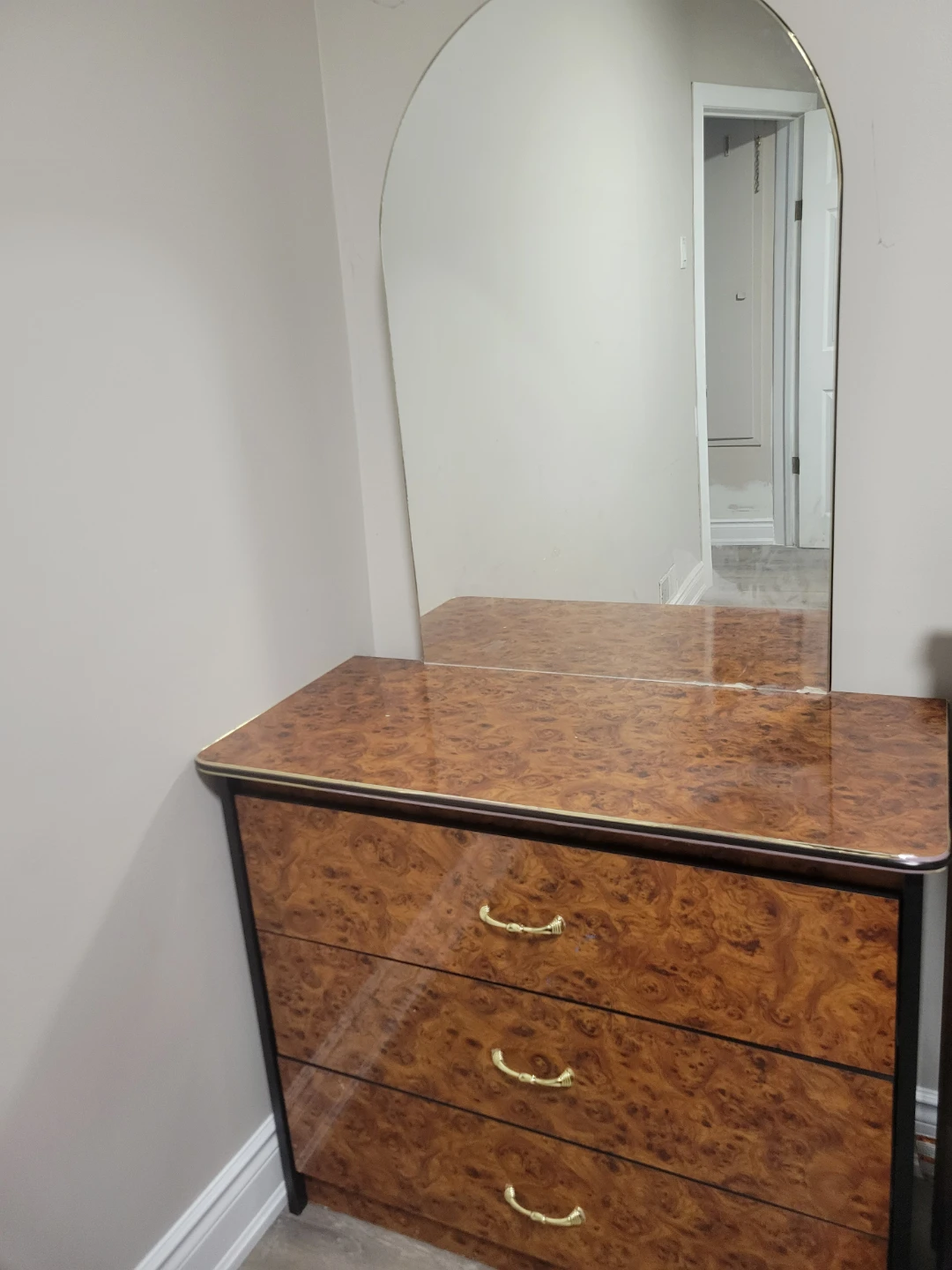 Dresser with mirror