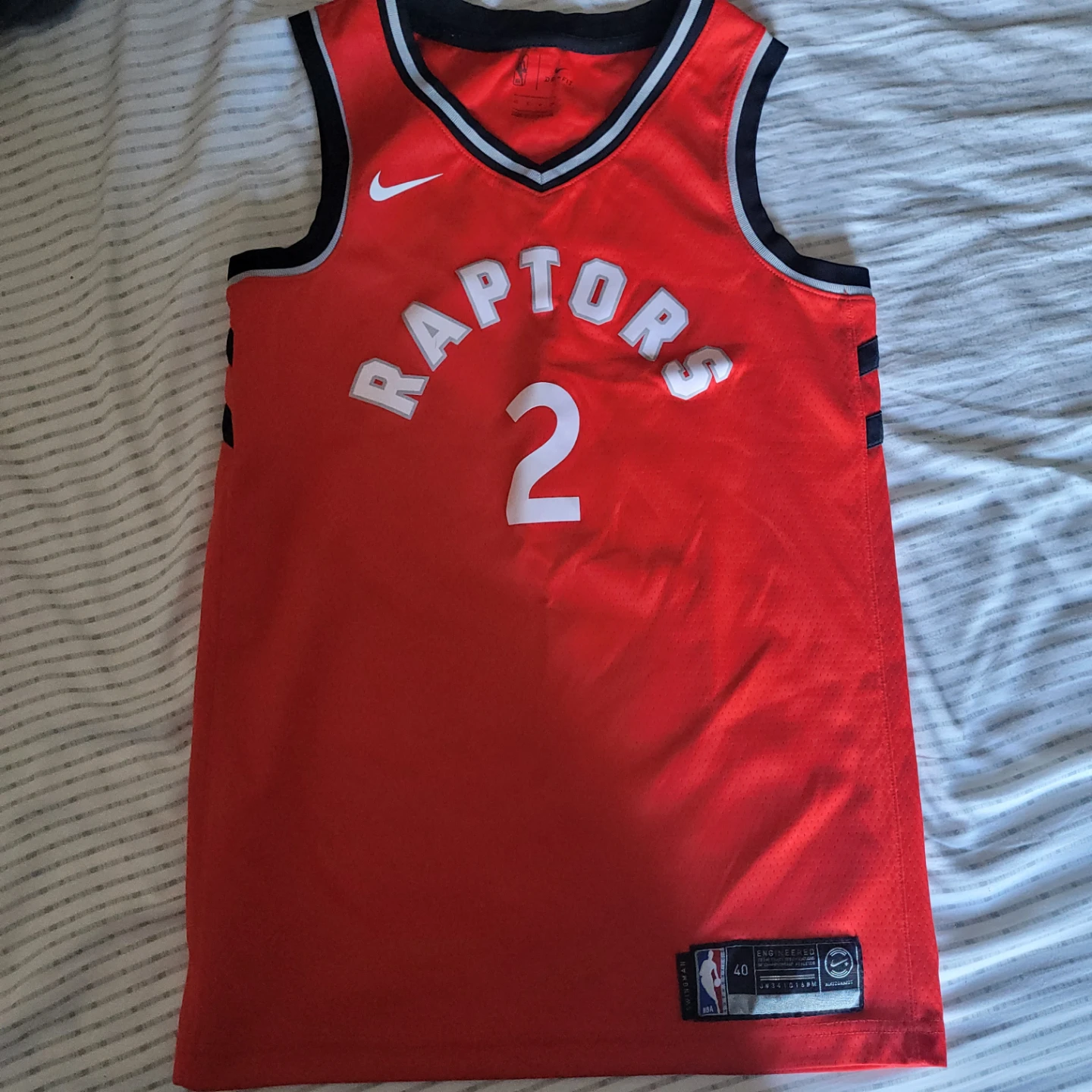 Toronto Raptors Authentic 2019 Kawhi Leonard Jersey Size 40/ AS