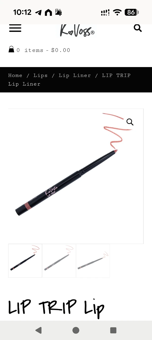 Kvoss NYC LIP TRIP Lip Liner Shade Soho