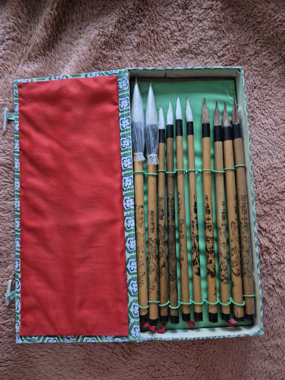 Vintage Chinese Calligraphy Brush Set Never Used - photo 5