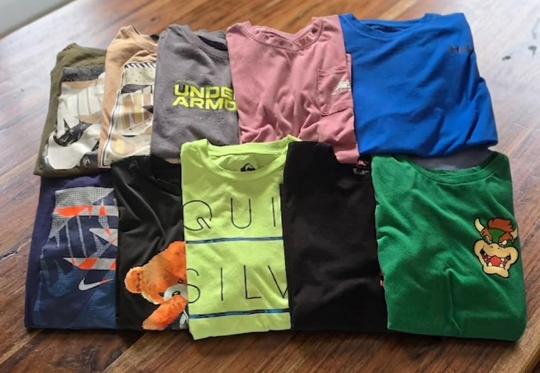 Boys T-Shirt Bundle (Under Armour, Quiksilver, Nike, Mario)