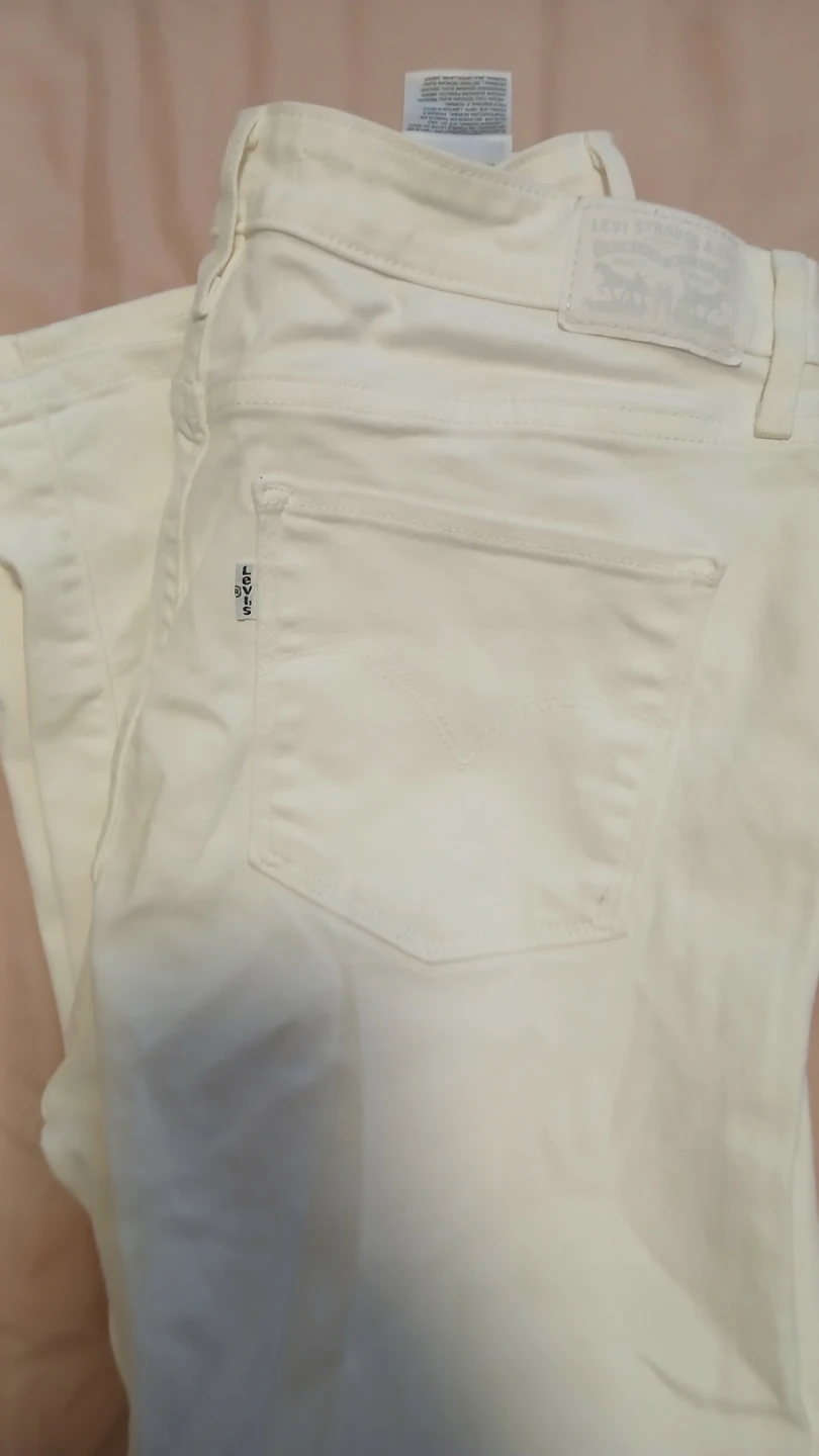 Levi's 721 High Rise Skinny Jeans Size 32 White