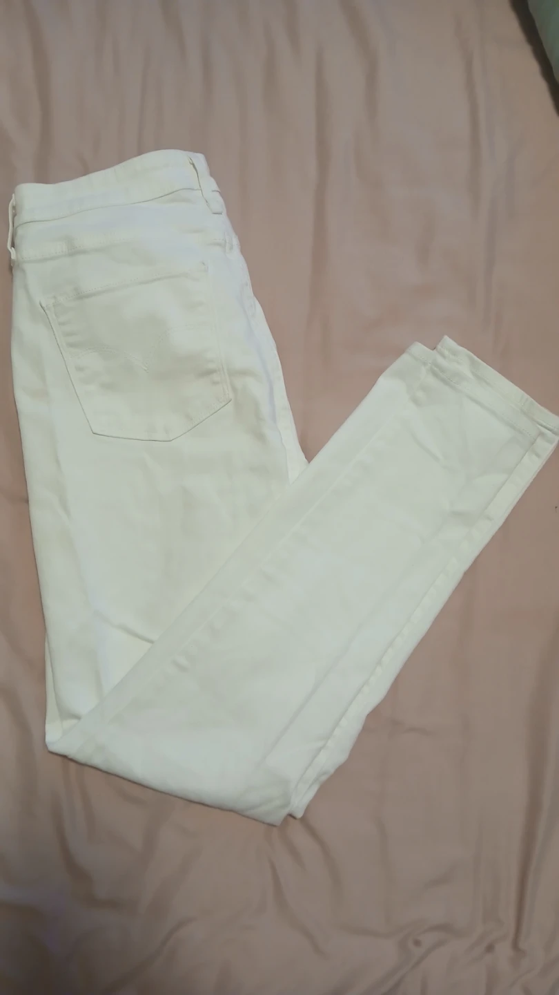 Levi's 721 High Rise Skinny Jeans Size 32 White - photo 2