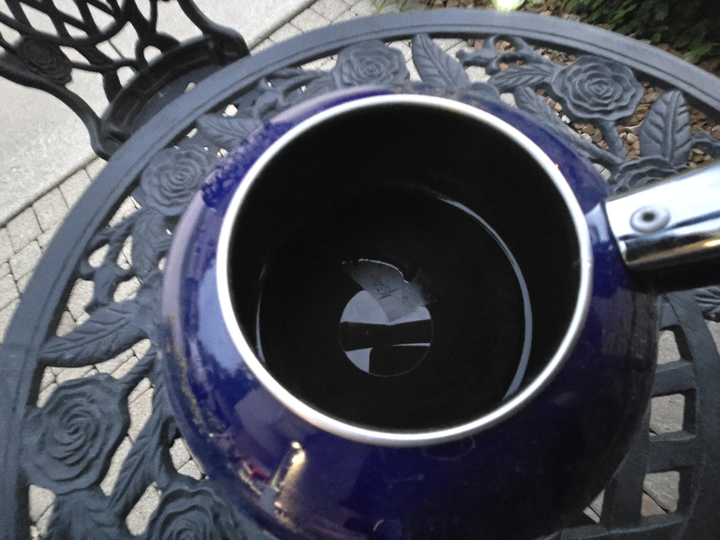 Blue Enamel Tea Kettle - photo 2