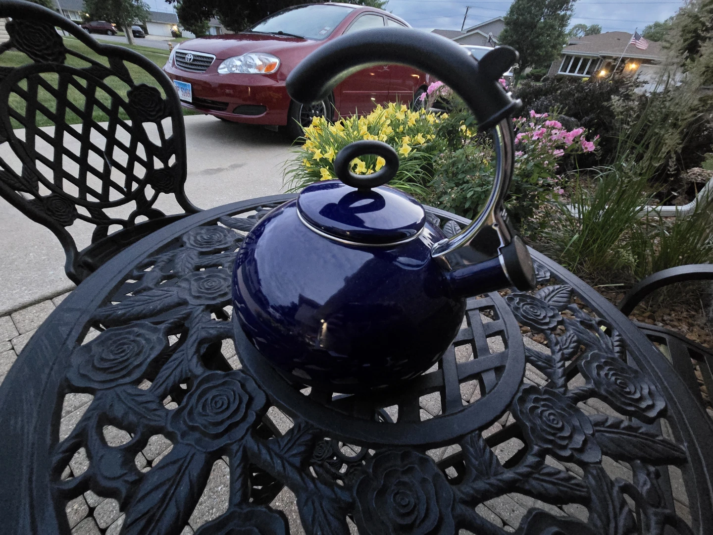 Blue Enamel Tea Kettle - photo 5