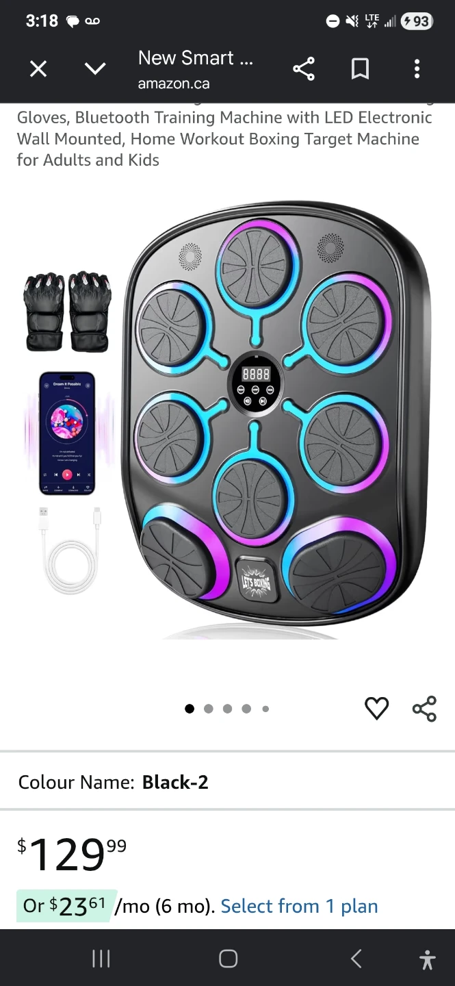 Smart Music Boxing Training Machine with Gloves - photo 2
