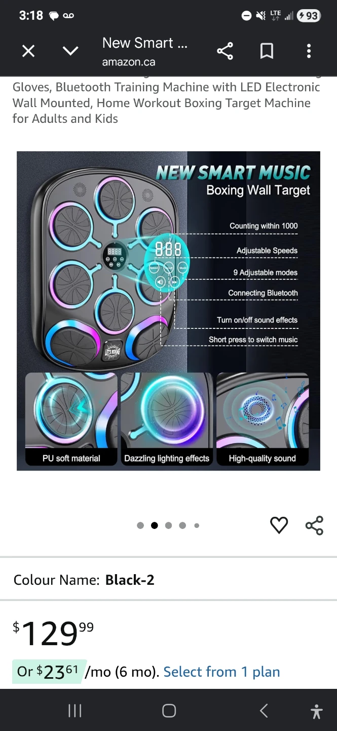 Smart Music Boxing Training Machine with Gloves - photo 3