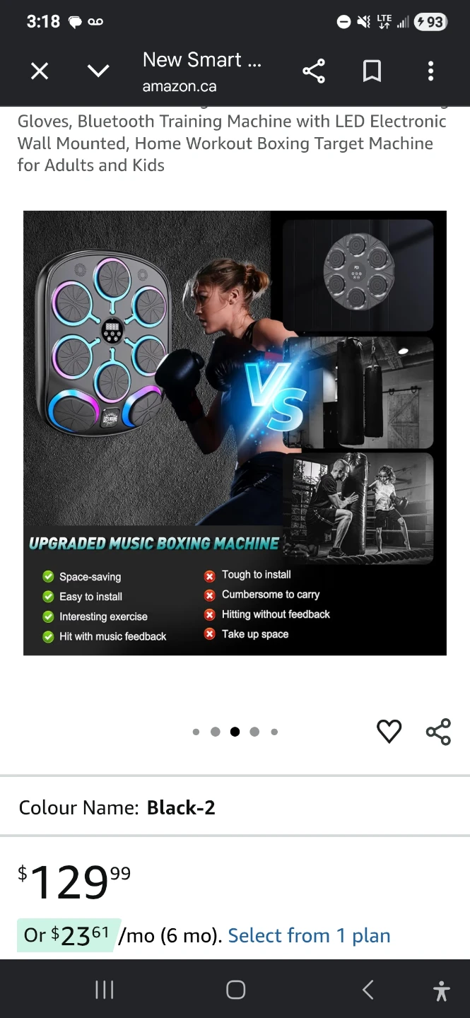 Smart Music Boxing Training Machine with Gloves - photo 4