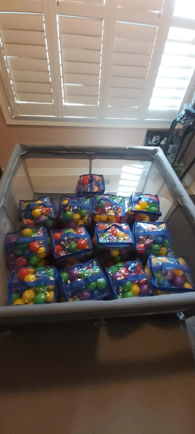 Grey Playpen with Ball Pit Balls - photo 4