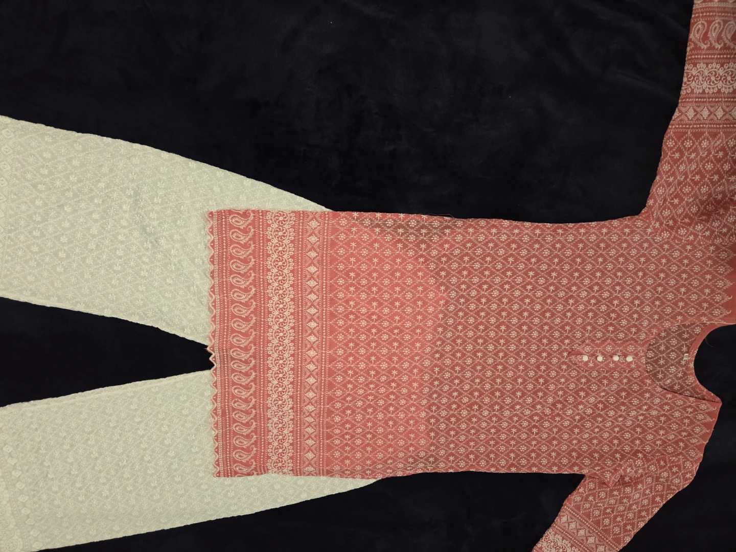 Women's Embroidered Kurta and Pants Set