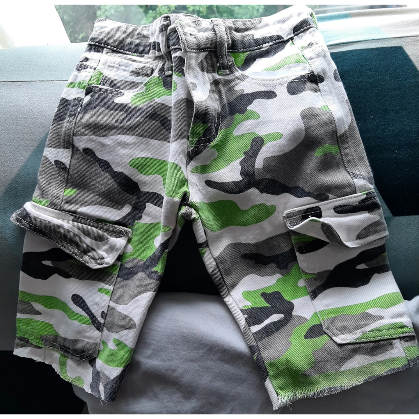 Kids Camo Cargo Shorts