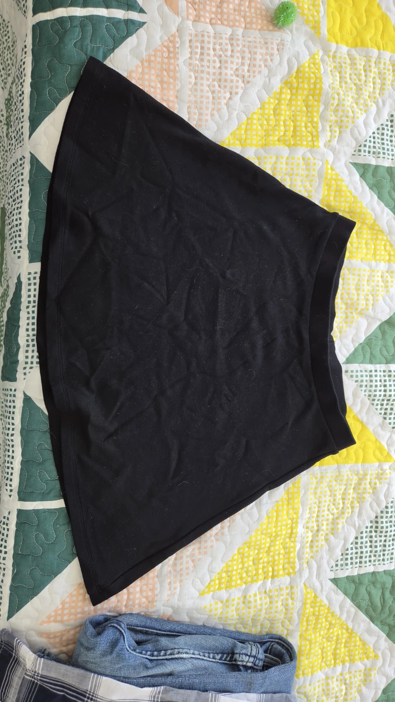 Black A-line Skirt