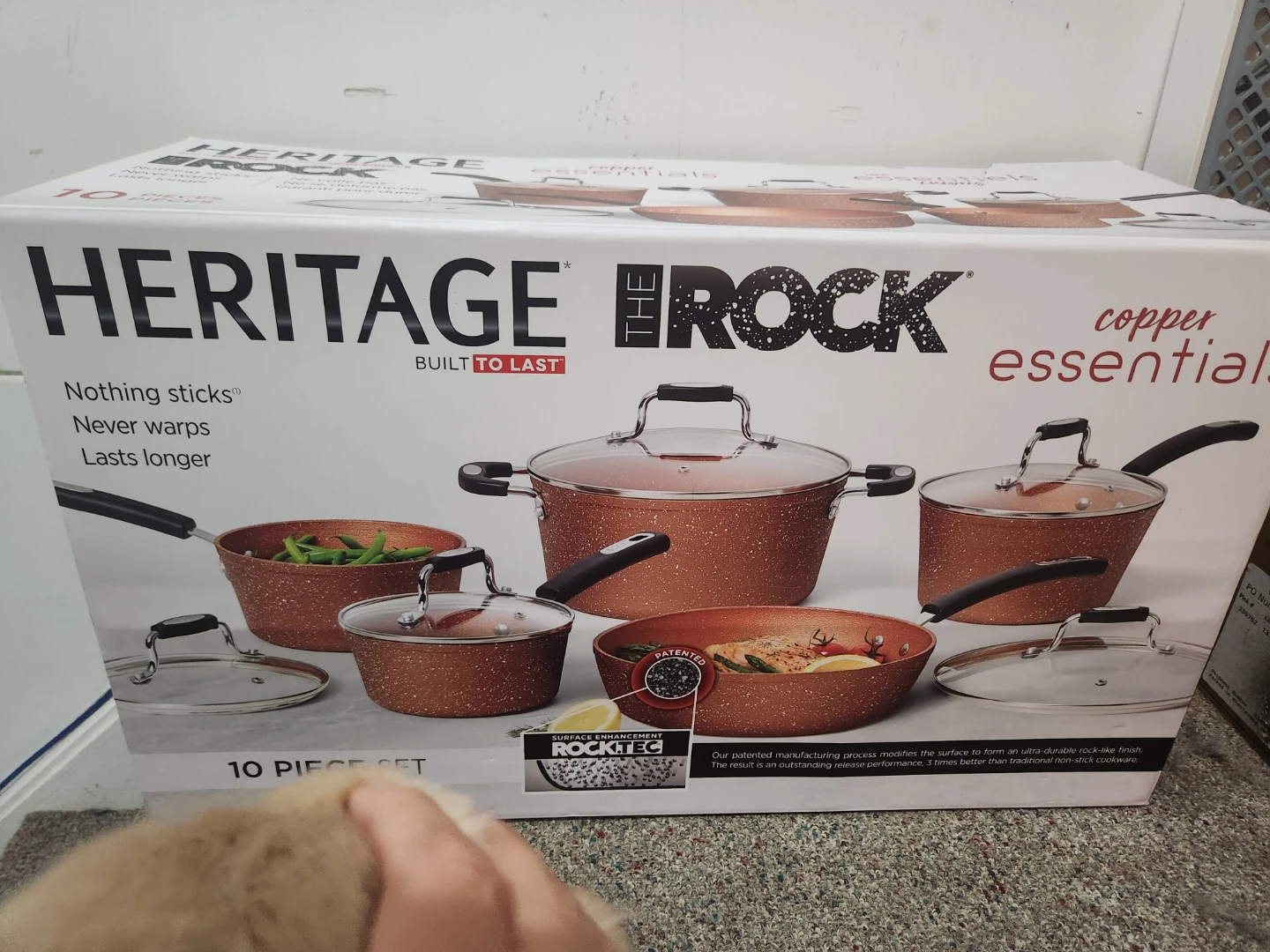 Heritage The Rock Copper Essentials Cookware Set, 10-pc