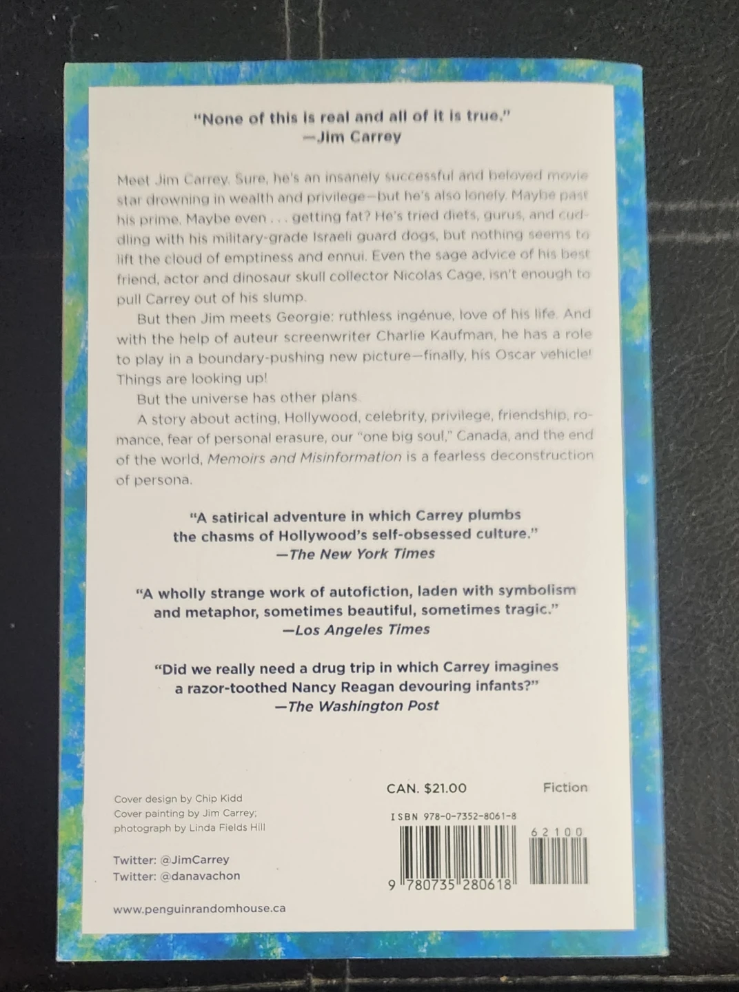 Memoirs and Misinformation: A Novel by Jim Carrey ⚽️ - photo 2