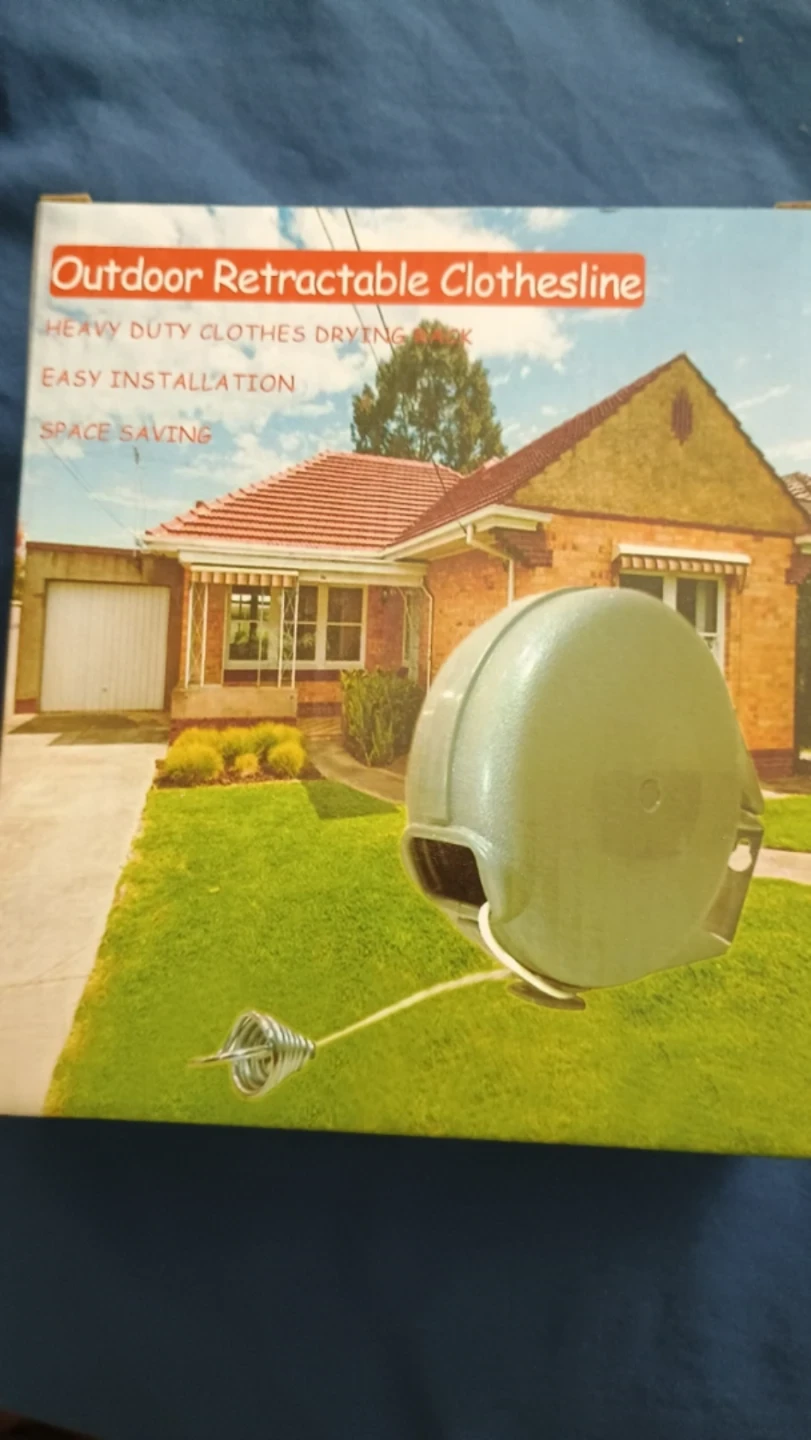 ⚽  Outdoor Retractable Clothesline - 40ft