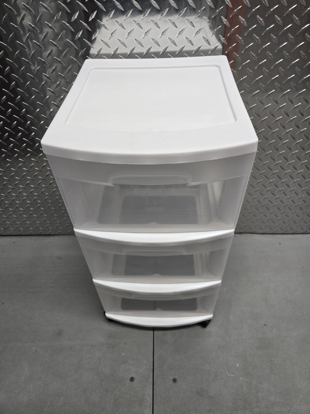 Sterilite 3-Drawer Plastic Rolling Storage Organizer Cart - photo 2