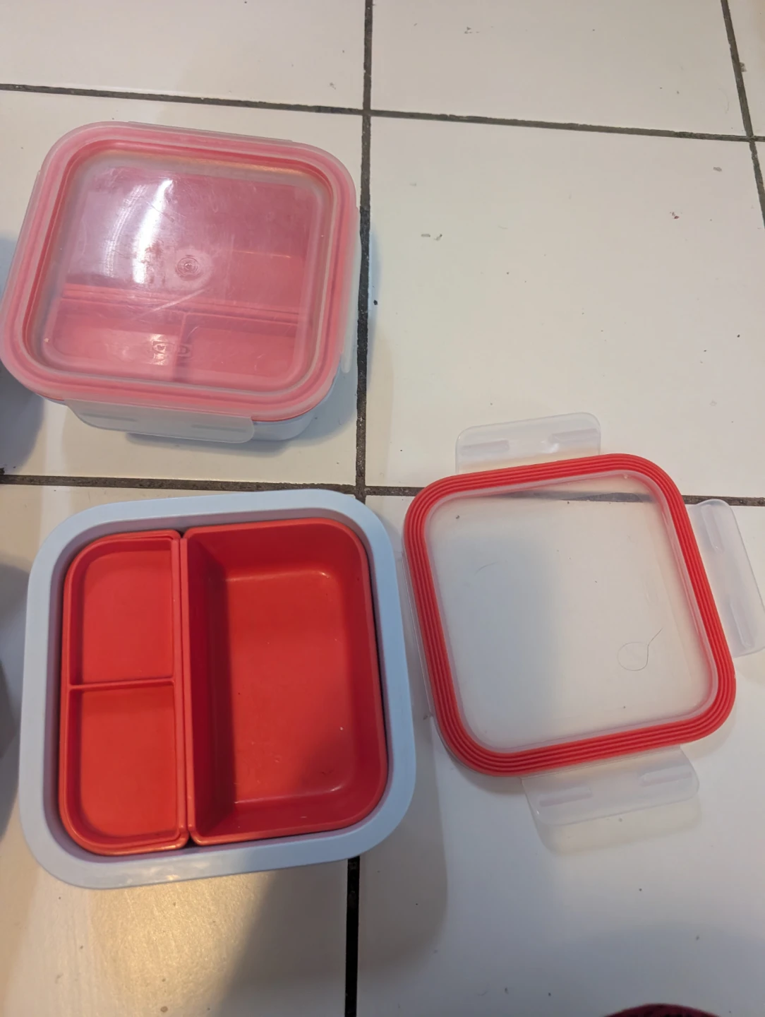 Set of 4 Divided Food Storage Containers - photo 2