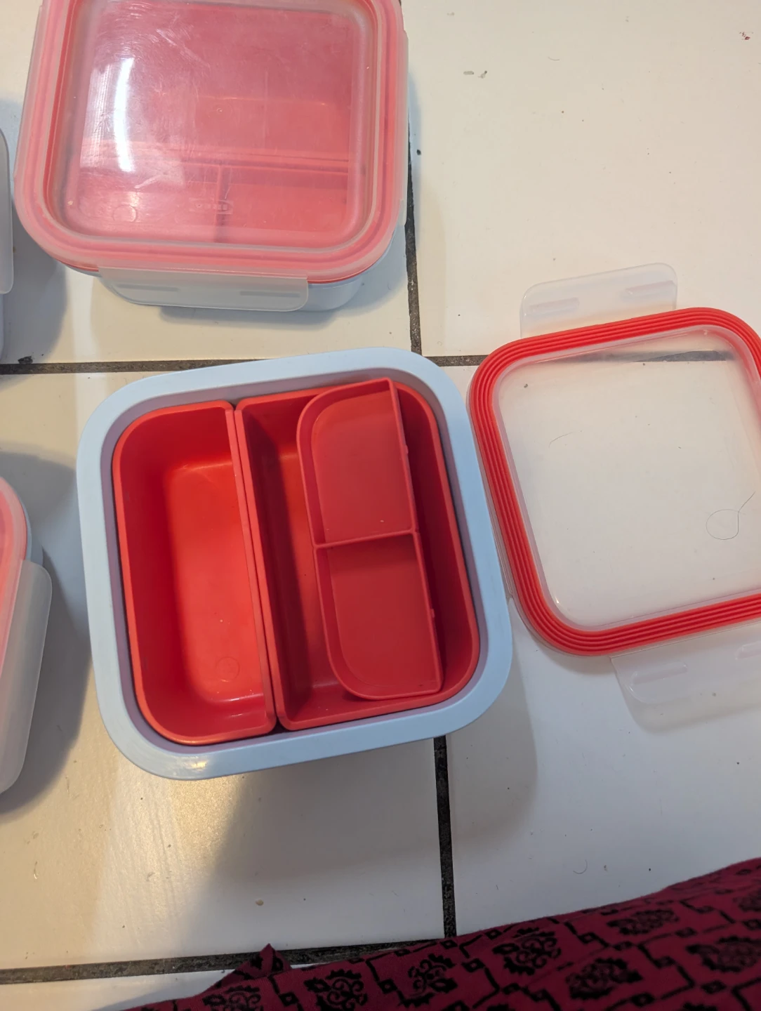 Set of 4 Divided Food Storage Containers - photo 5