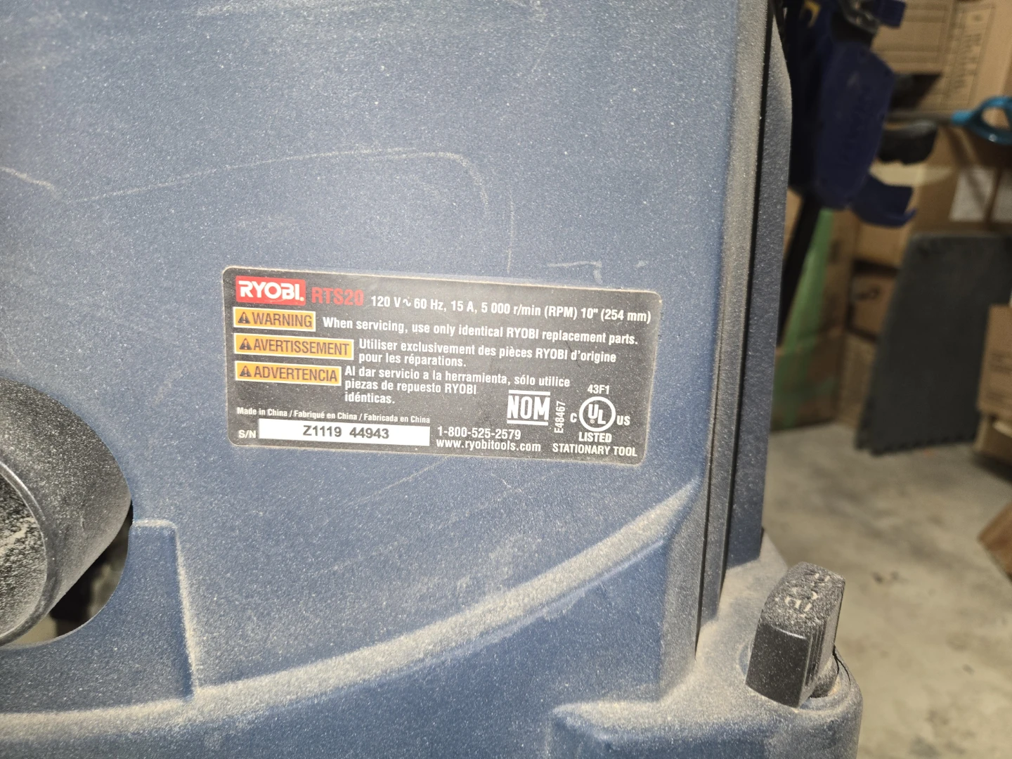 Ryobi RTS20 10" Table Saw - photo 2