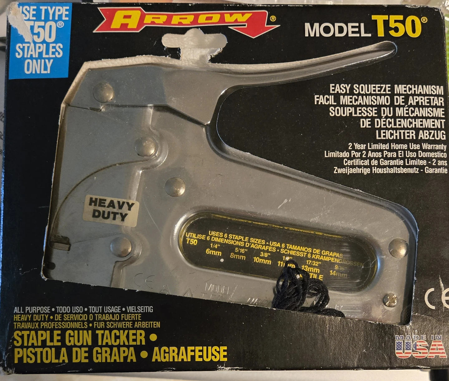 Arrow T50 Staple Gun Tacker