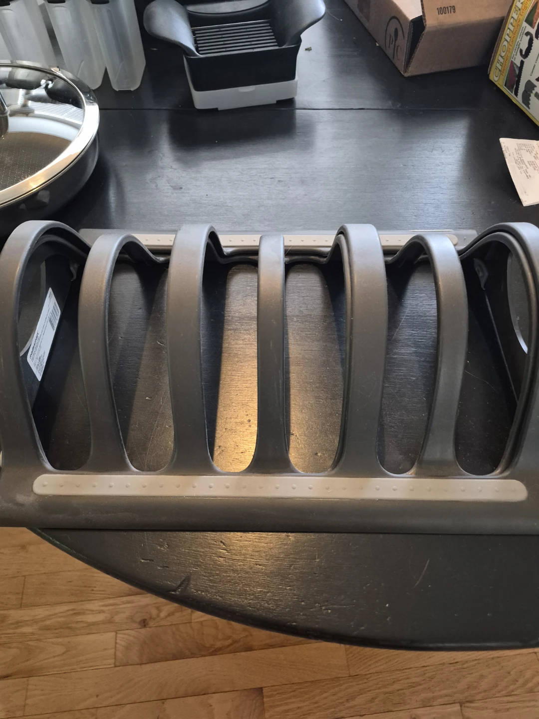 Adjustable Lid, Plate and Pan Rack Organizer