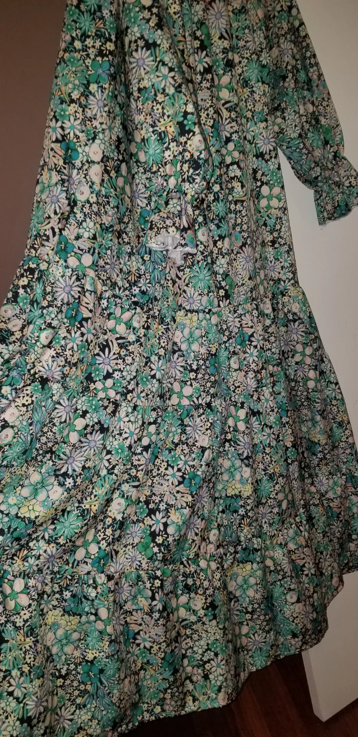 Floral Maxi Dress with Tiered Skirt