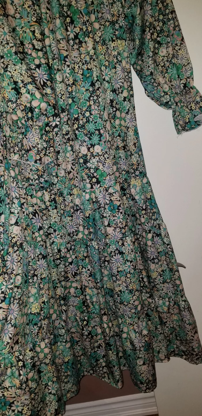 Floral Maxi Dress with Tiered Skirt - photo 2