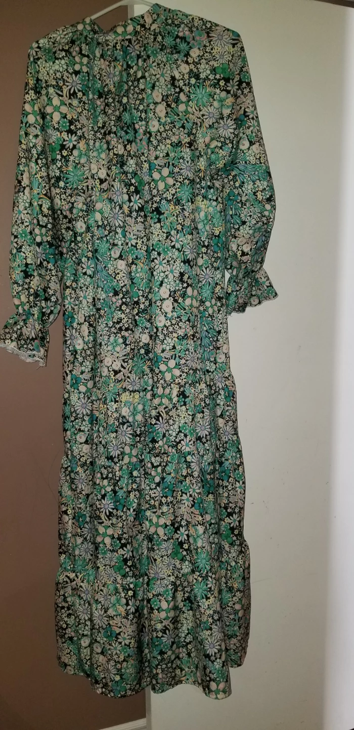 Floral Maxi Dress with Tiered Skirt - photo 3