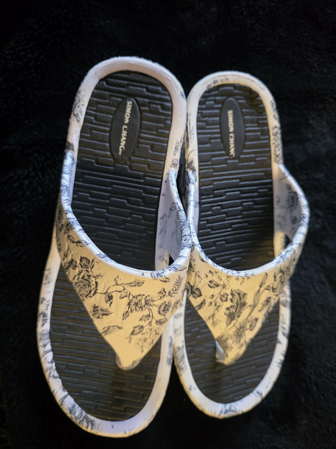 Simon Chang Floral Platform Flip Flops - photo 5