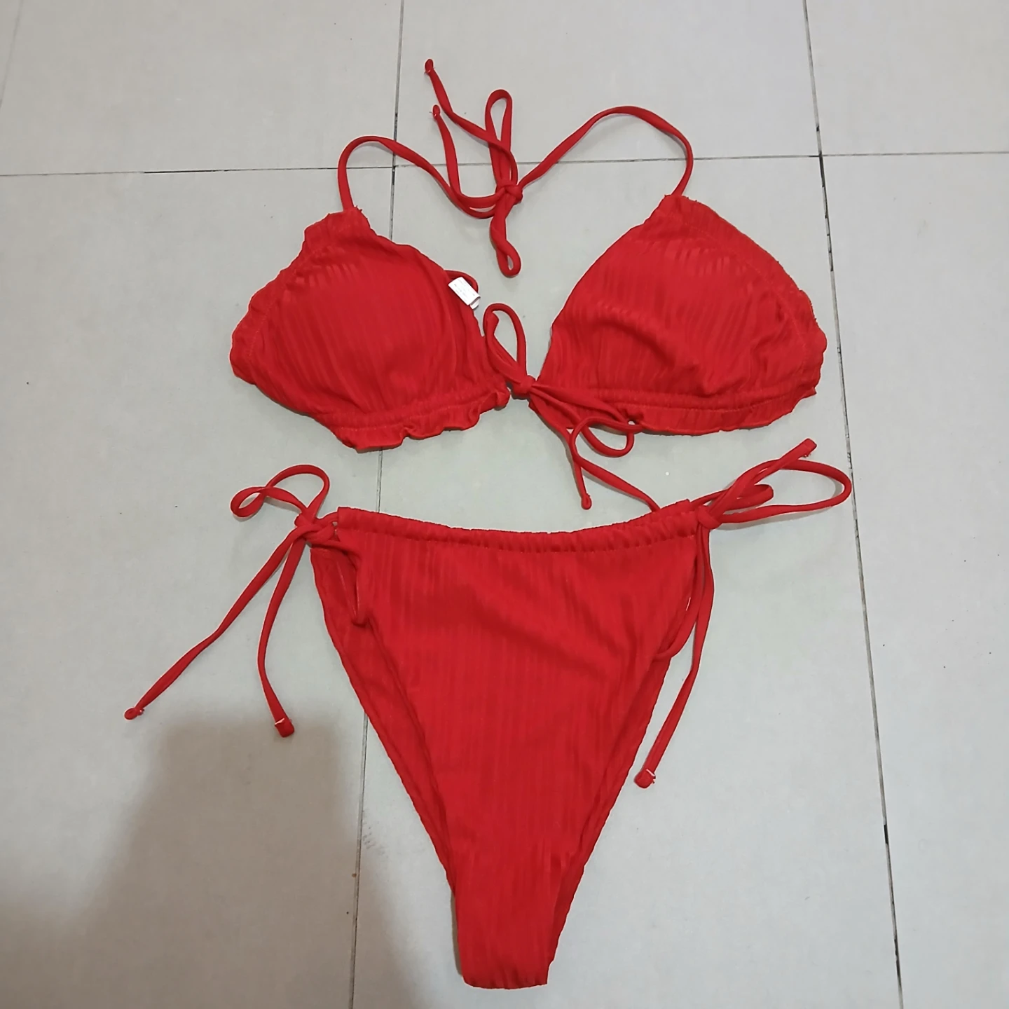⚽ Red Bikini Swimsuit