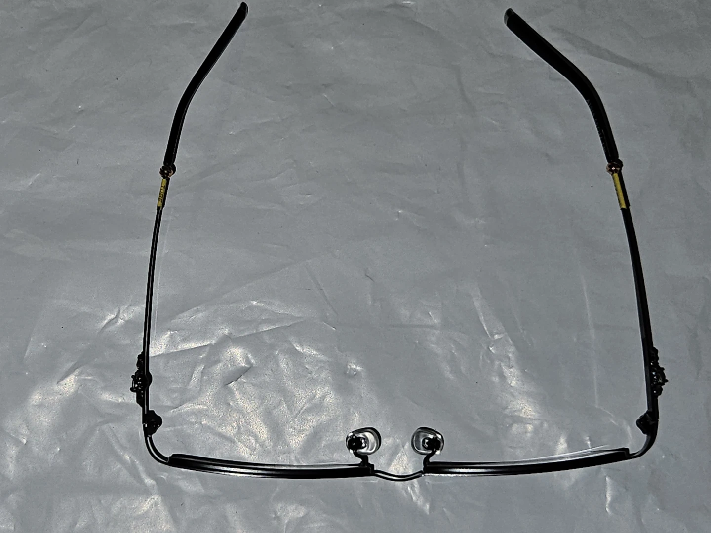 Men's Black Semi-Rimless Eyeglasses - photo 4