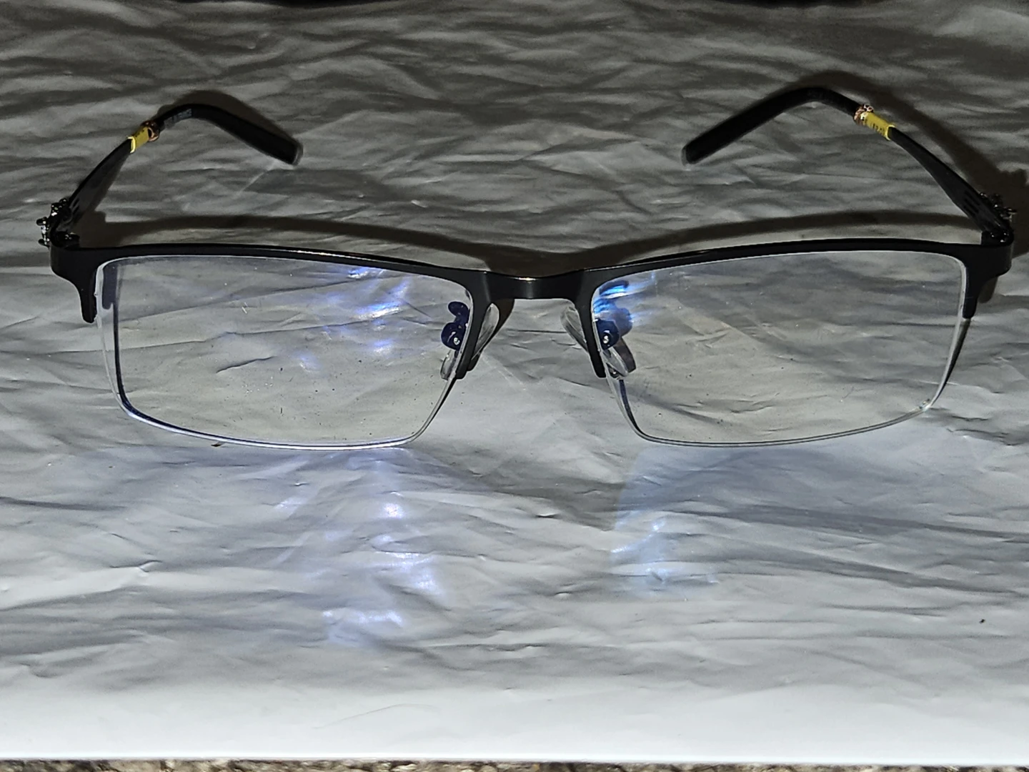 Men's Black Semi-Rimless Eyeglasses - photo 5