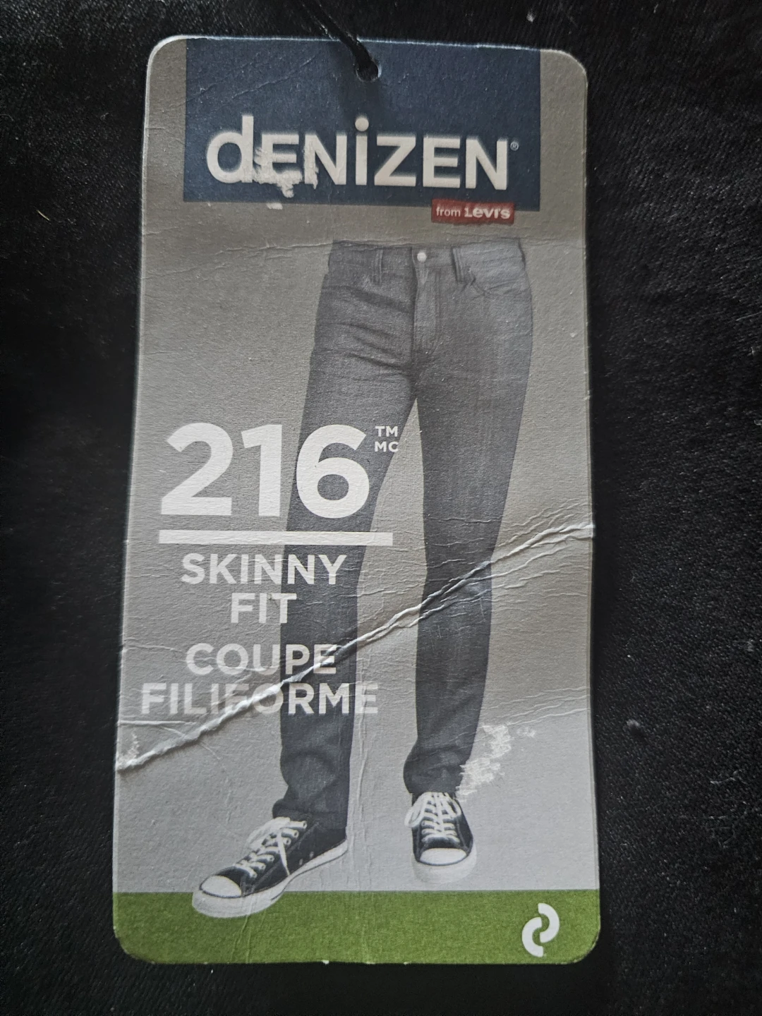 DENIZEN 216 Skinny Fit Jeans Black 32x34