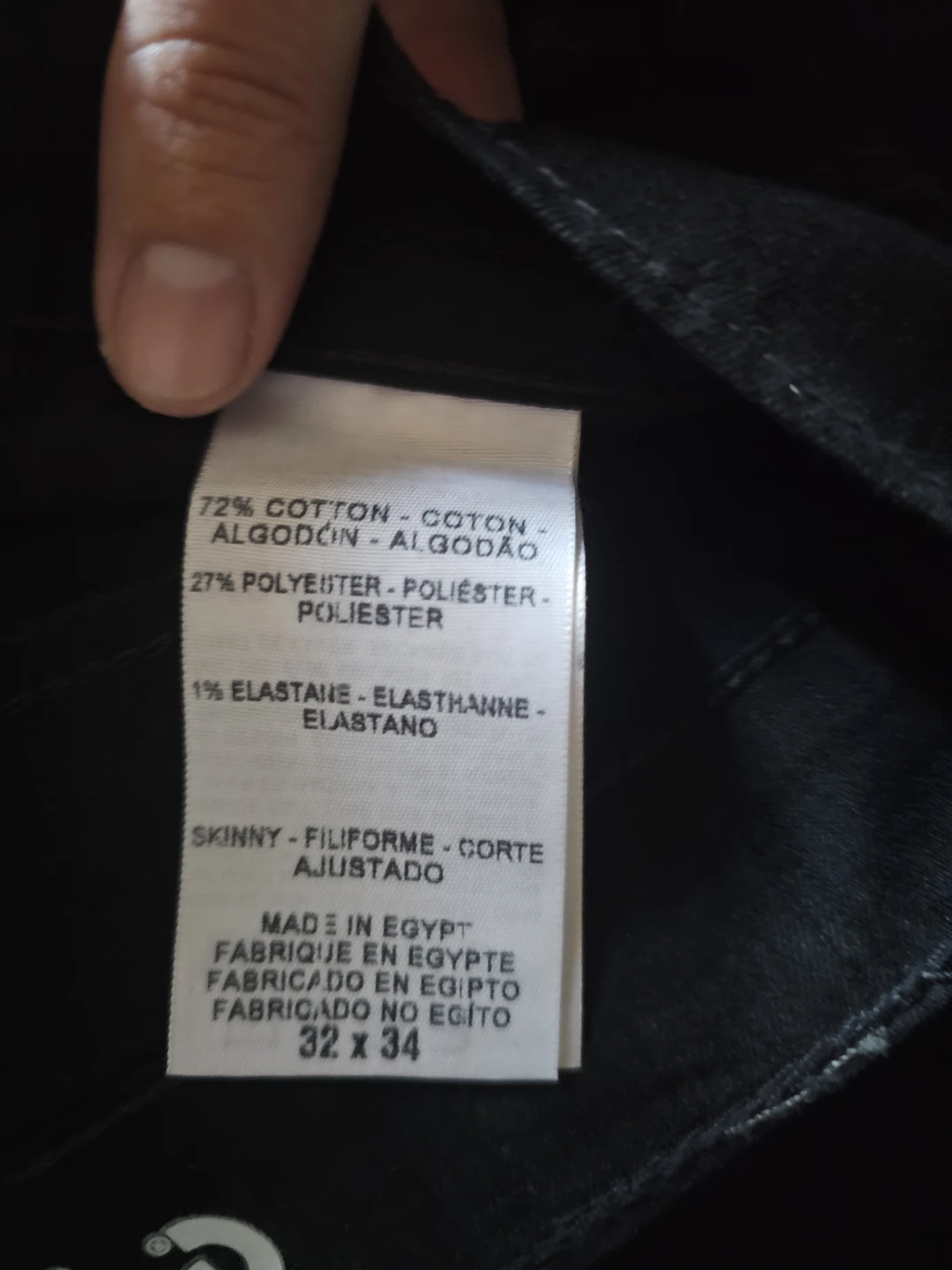 DENIZEN 216 Skinny Fit Jeans Black 32x34 - photo 4