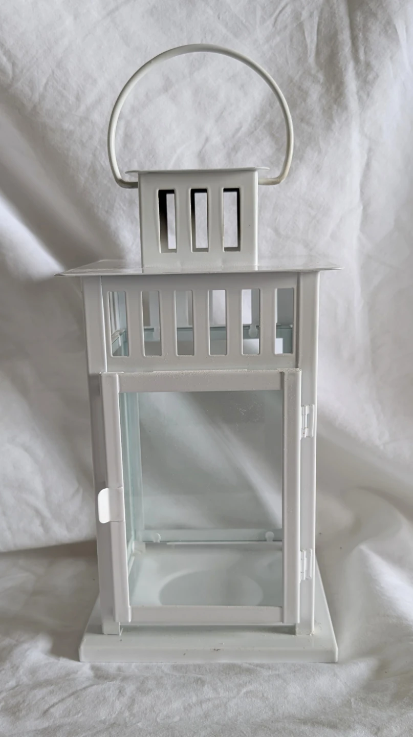 White Metal Lantern