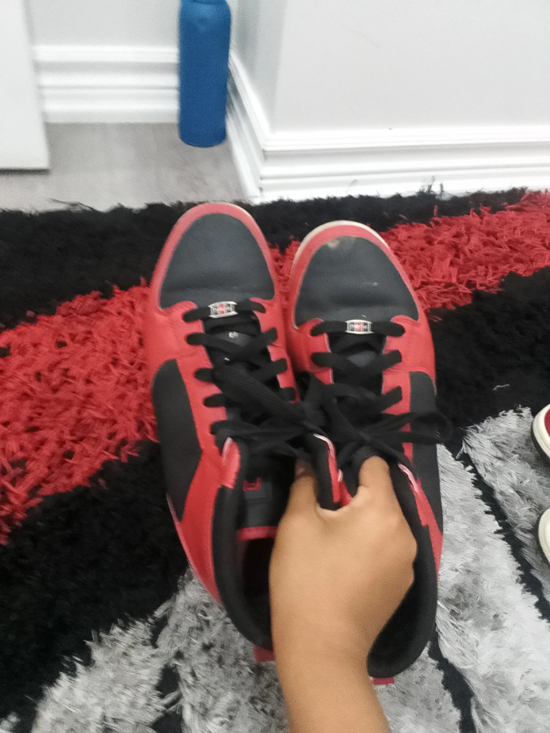 Red and Black High-Top Sneakers - photo 2