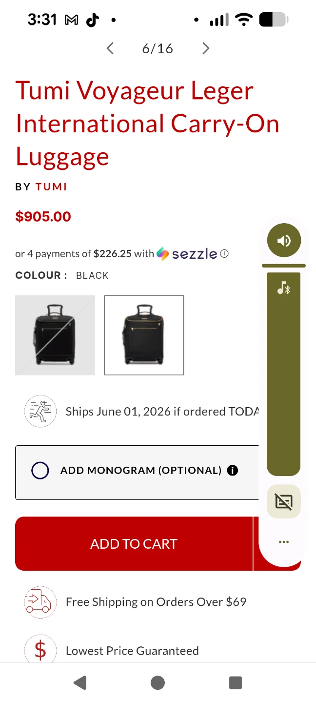Tumi Voyageur International Carry-On Luggage - photo 3