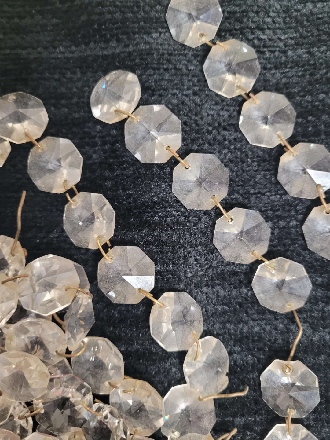 Glass Chandelier Crystal Pendants Lot - photo 3