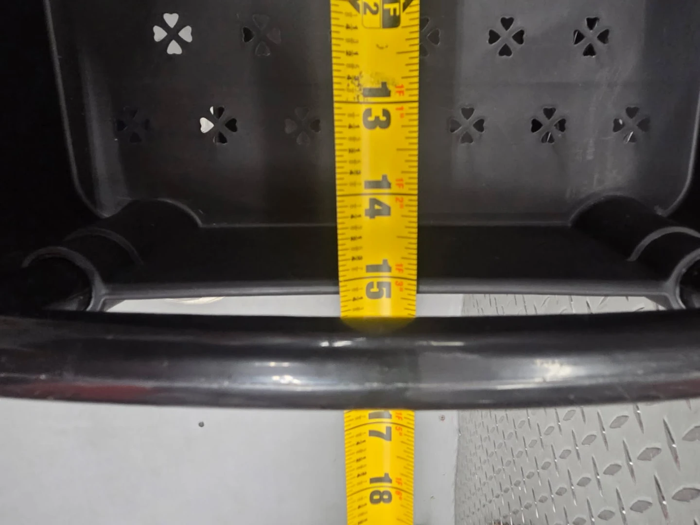 3-Tier Black Plastic Rolling Utility Storage Cart with Wheels - photo 5